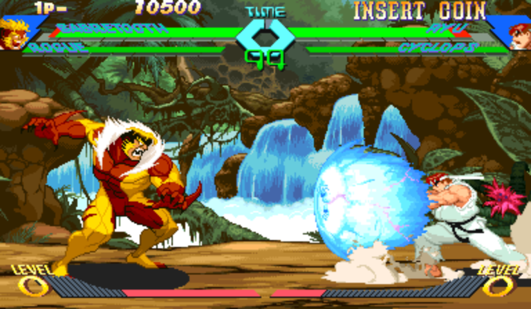 X-Men Vs. Street Fighter (Hispanic 961004) Screenshot 1